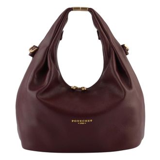 Pourchet Tassen, Dames, Rood, ONE Size, Leer, Arche Handbag