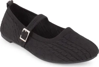Elie Tahari Montpellier Mary Jane Flat in Black at Nordstrom, Size 6.5