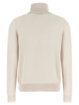 Ballantyne Diamond Intarsia Cashmere Sweater - Beige