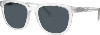 Coach Womens 54 mm Transparent Olive Sunglasses