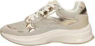 Mexx Racoon Phoeby Sneaker - Dames - Sneakers - Beige - 40 EU - Leer - Schoenen