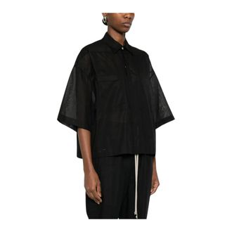 Rick Owens Tommy Shirt - - Blouses & Shirts - Donna - Nero - L