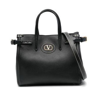 Valentino Garavani Handbags, female, Black, Size: ONE SIZE Black Bags with Top Handles