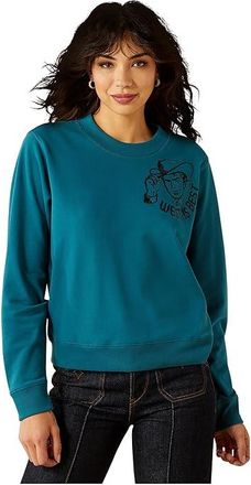 Ariat Essential Sendero West Is Best Sweatshirt Womens Sweatshirt Dragonfly : XL, Cotton/Polyester