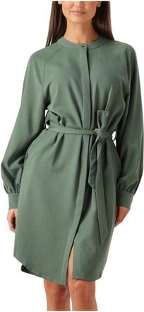 Another Label Kleedjes, Dames, Groen, M, Denice Dress L/S