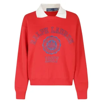 Polo Ralph Lauren Dames, Sweatshirts & Hoodies, Rood, Maat: XS