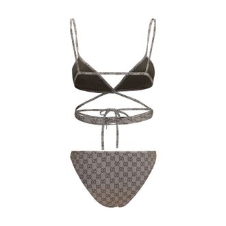 Gucci Womens Beige Polyester Bikini Clothing