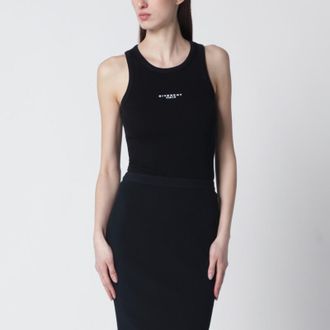 Givenchy Black slim-cut tank top with logo