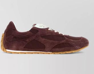 Bottega Veneta suede and nylon low-top sneakers