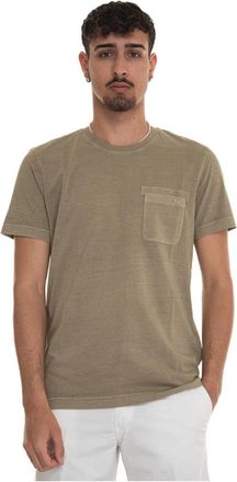 Fay Luggage Tag - Heren - T-shirts - Groen - S - Katoen - Tops