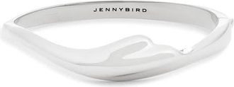JENNY BIRD Portia Hinged Bracelet in Platinum at Nordstrom, Size Medium