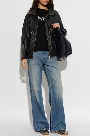 AllSaints Elisa Leather Jacket, Womens, Brown
