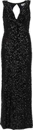 P.A.R.O.S.H. Full Sequin Sleeveless Long Dress