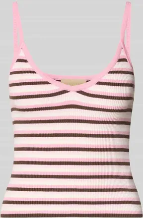 Jack & Jones Crop Top aus Viskose-Mix Modell ESTHER in Pink, Gr&ouml;&szlig;e XL