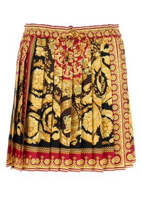 Versace Printed Silk Mini Skirt