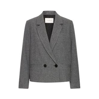 b.young Blazer - Dames - Jassen - Grijs - Maat: S Leer
