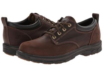 Skechers Segment Relaxed Fit Oxford Mens Shoes Brown : 7.5 D - Medium, Leather/Synthetic