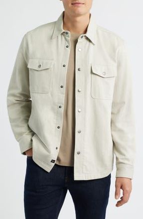 Rails Rhett Cotton Snap-Up Shirt in Stone at Nordstrom Rack, Size X-Large