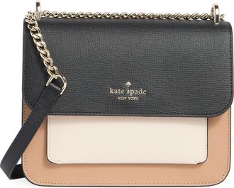 Kate Spade New York colorblocked flap crossbody bag in Neutral Multi at Nordstrom Rack