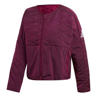 adidas (WMNS) adidas W ZNE Padded JK Cardigan Casual Sports Jacket Wine Red FS2434