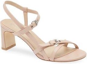 Stuart Weitzman Babette Buckle Sandal in Blushful at Nordstrom Rack, Size 10