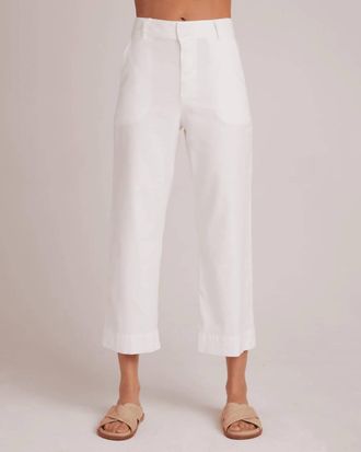 Bella Dahl Saige Wide Leg Crop Pants In White