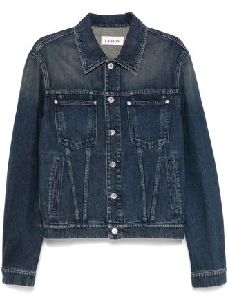 Lanvin Blue Veste Classique Refined Denim Jacket