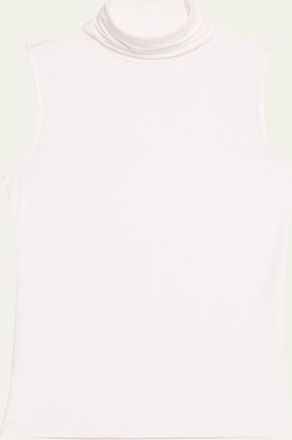 Majestic Filatures Soft Touch Sleeveless Stretch Turtleneck