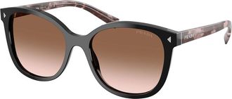 Prada PR 22ZS 28F90P Womens Sunglasses Black Size 53