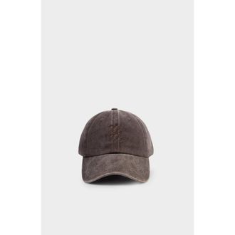 Katie Loxton Embroidered Cap in Chocolate at Nordstrom