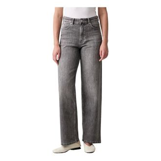 Marc O'Polo Tomma Wide Leg Jeans - Dames - Jeans - Grijs - Maat: W29 L32 Katoen