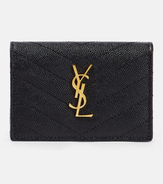 Saint Laurent Portacarte Cassandre in pelle