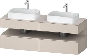 Duravit Qatego Consola Mueble Bajo Lavabo, 2 Extensiones, 2 - Duravit