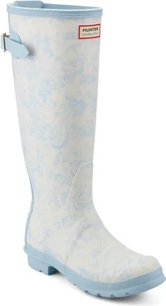 Hunter x LoveShackFancy Original Tall Waterproof Rain Boot in Toscana Toile Print at Nordstrom, Size 11