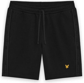 Lyle & Scott Jacquard Tape Shorts - Heren - Korte Broeken - Zwart - M - Katoen - Korte Broeken