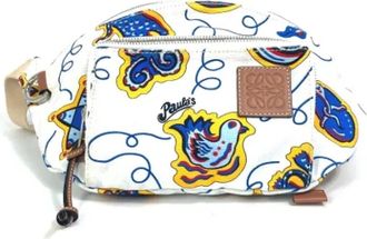 Loewe Pre-owned Fabric crossbody-bags - Heren - Vintage Heuptassen - Wit - ONE Size - Vintage