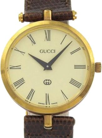 Gucci Pre-owned Watches, male, Beige, Size: ONE SIZE Pre-owned Vintage Wristwatch