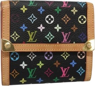 Louis Vuitton Pre-owned Wallets, female, Multicolor, Size: ONE SIZE Pre-owned Canvas Wallet