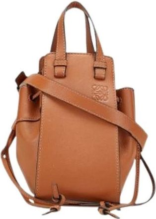 Loewe Pre-owned Mini Bags, female, Brown, Size: ONE SIZE Pre-owned Leather Shoulder Bag
