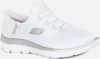 Skechers Womens Slip In Summits Wide Fit Trainers - White - Size: 4
