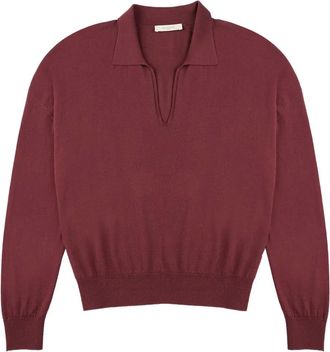 Zanone V-neck sweater - women - Virgin Wool/Polyamide - 44 - Red