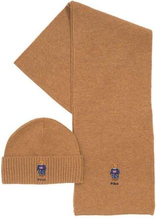 Polo Ralph Lauren Flag Bear Gift-Set in Classic Camel at Nordstrom
