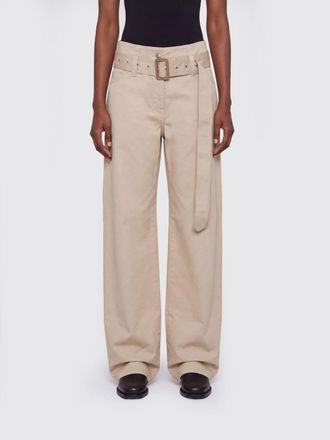 Acne Studios High-Waisted Wide Leg Trousers in Organic Cotton with Five Pockets