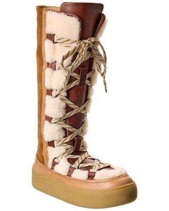 Free People Wilder Mukluk Suede & Shearling Boot