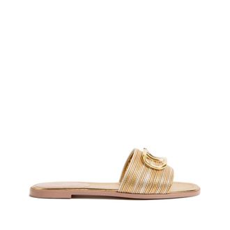 Valentino Garavani Sliders, female, Yellow, 8 UK, VLogo Signature Slides