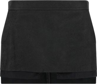 Rick Owens Gonna asimmetrica - Nero