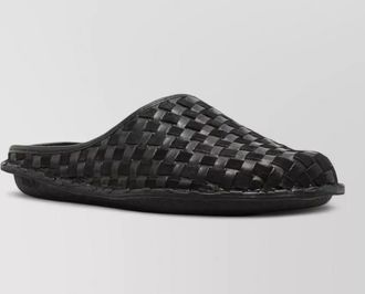 Comme Des Gar&ccedil;ons woven sneakers flat sole round toe