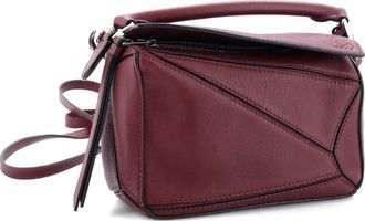 Loewe Puzzle Bag Leather Mini crossbody bag - Rood
