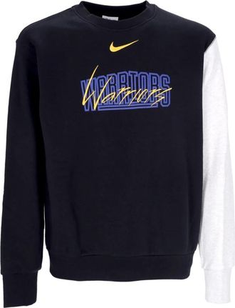 Nike Courtside Fleece Crewneck Golwar - Heren - Sportshirts - Zwart - XL - Katoen - Fitness
