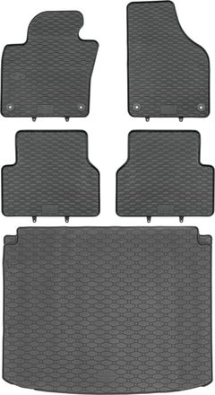 OEM Juego De Alfombrillas De Goma Para Coche Y Maletero Para Volkswagen Tiguan I Suv (07.2007-04.2016)